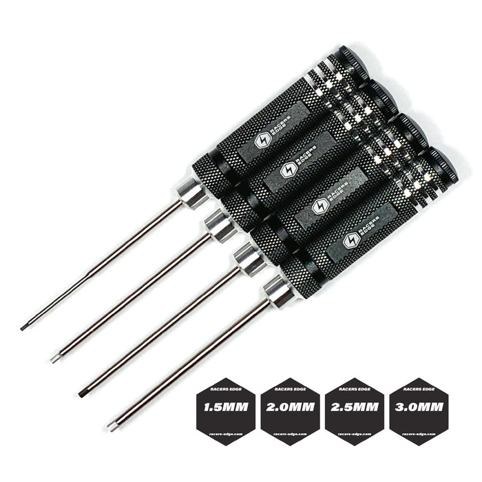 7215BK - Metric High Speed Steel Hex Driver Set w/ Black Handles (4pc)