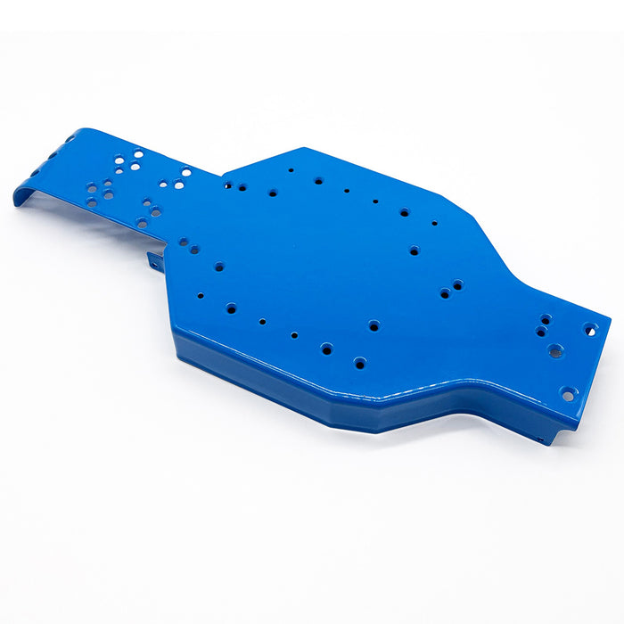 6637B - Authentic RC10 Chassis - Powdercoated in Retro Blue