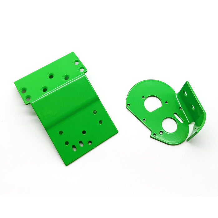 6637G - Authentic RC10 Chassis - Powdercoated in Retro Green