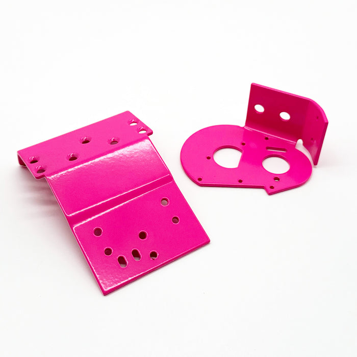 6637P - Authentic RC10 Chassis - Powdercoated in Retro Pink