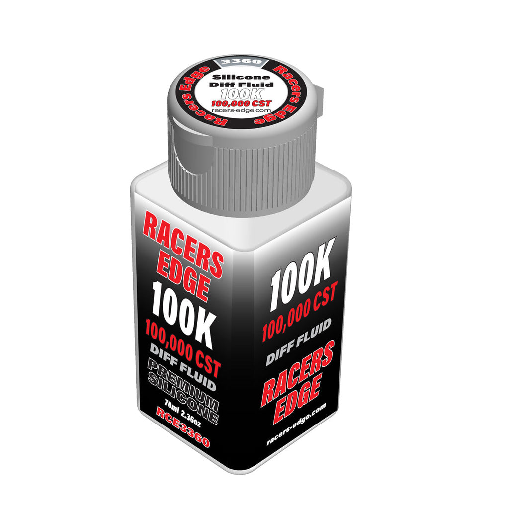 Olio Differenziale Silicone Puro Racers Edge 100.000 Cst – 70 Ml (2.36 Oz) Per RC